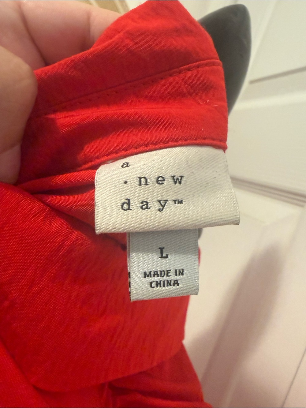 a new day Red Long-Sleeve Button Front Midi Dress - Picture 5 of 6